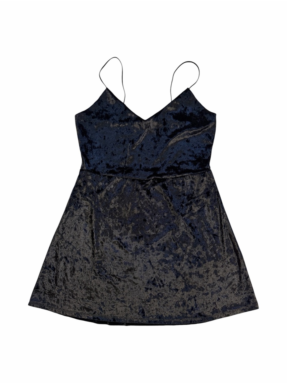 Garage Black Velvet Mini Dress
